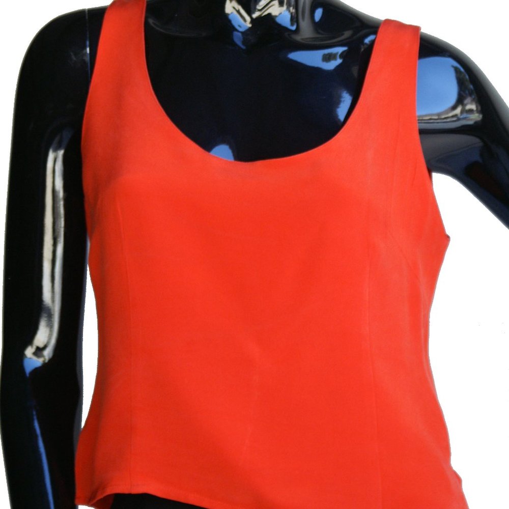 Thom Smith Red Silk Cami/Tank Top Size 8